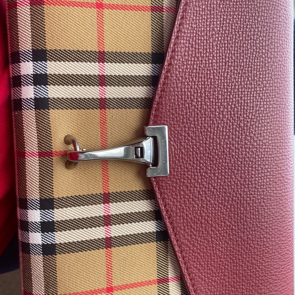 Burberry Grainy Calfskin House Check Macken - Picture 2 of 12